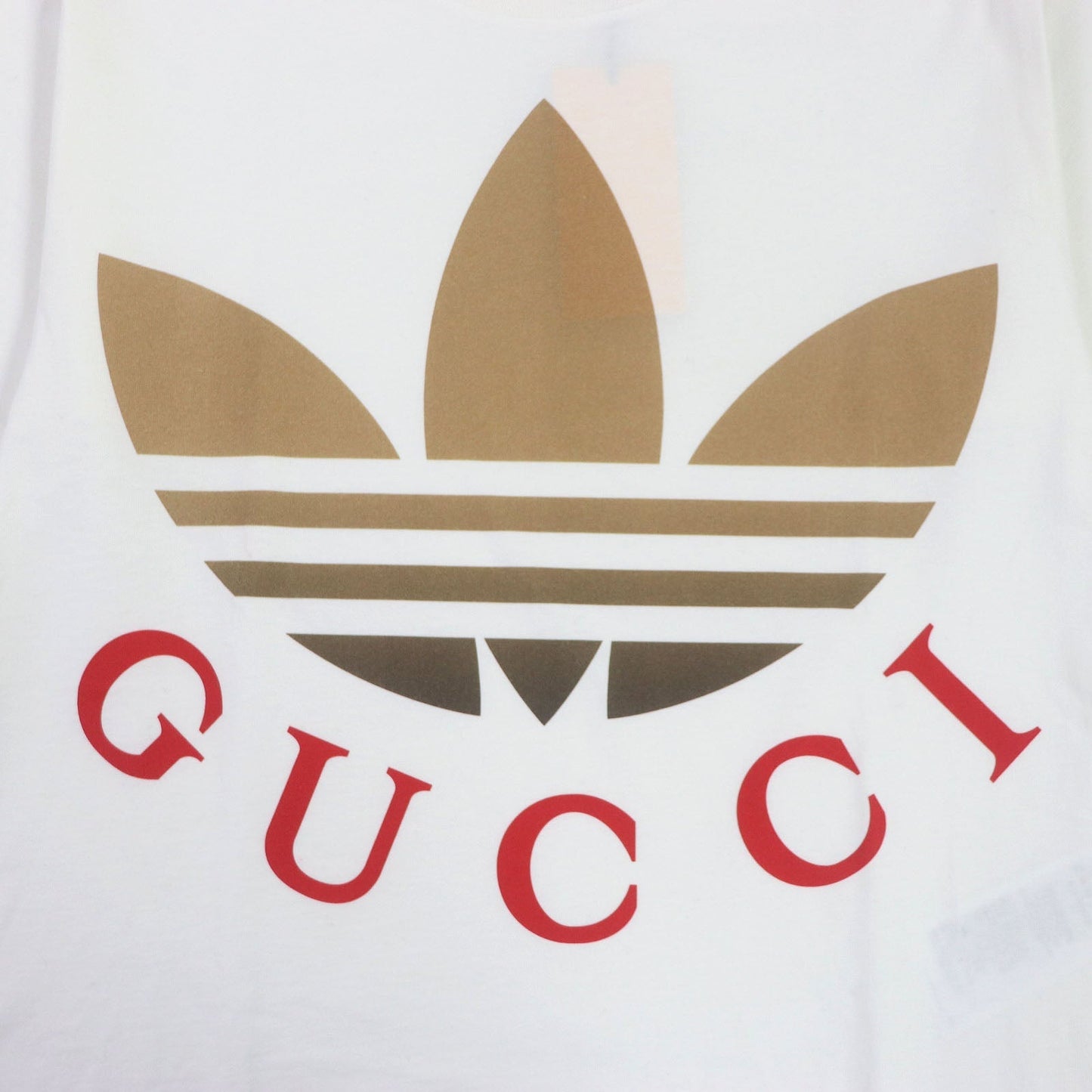 Luxury Gucci Trending 2025 Trefoil Logo Crew Neck T-shirt White S