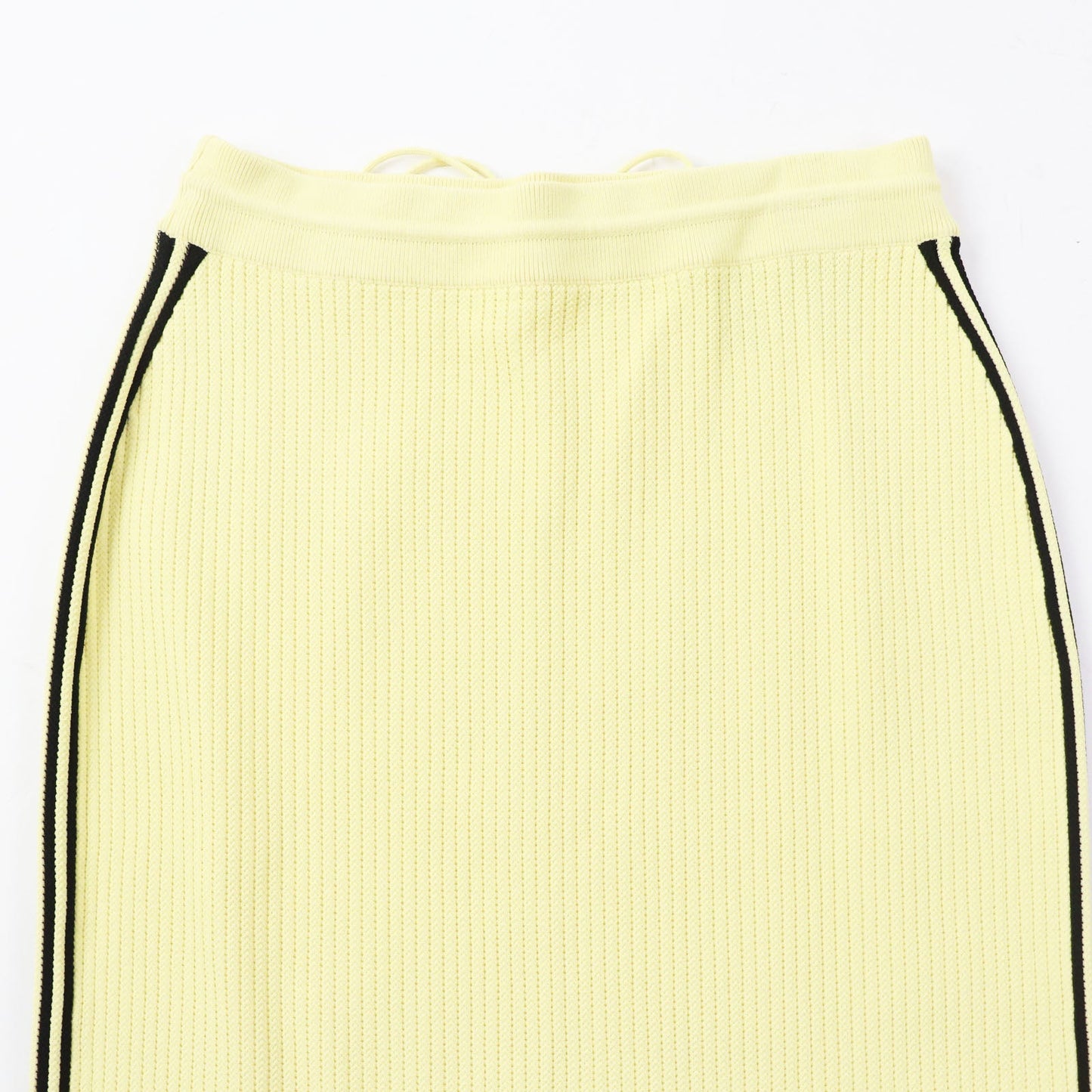 Luxury Gucci Trending 2025 Adidas Striped Knit Long Skirt Yellow Black
