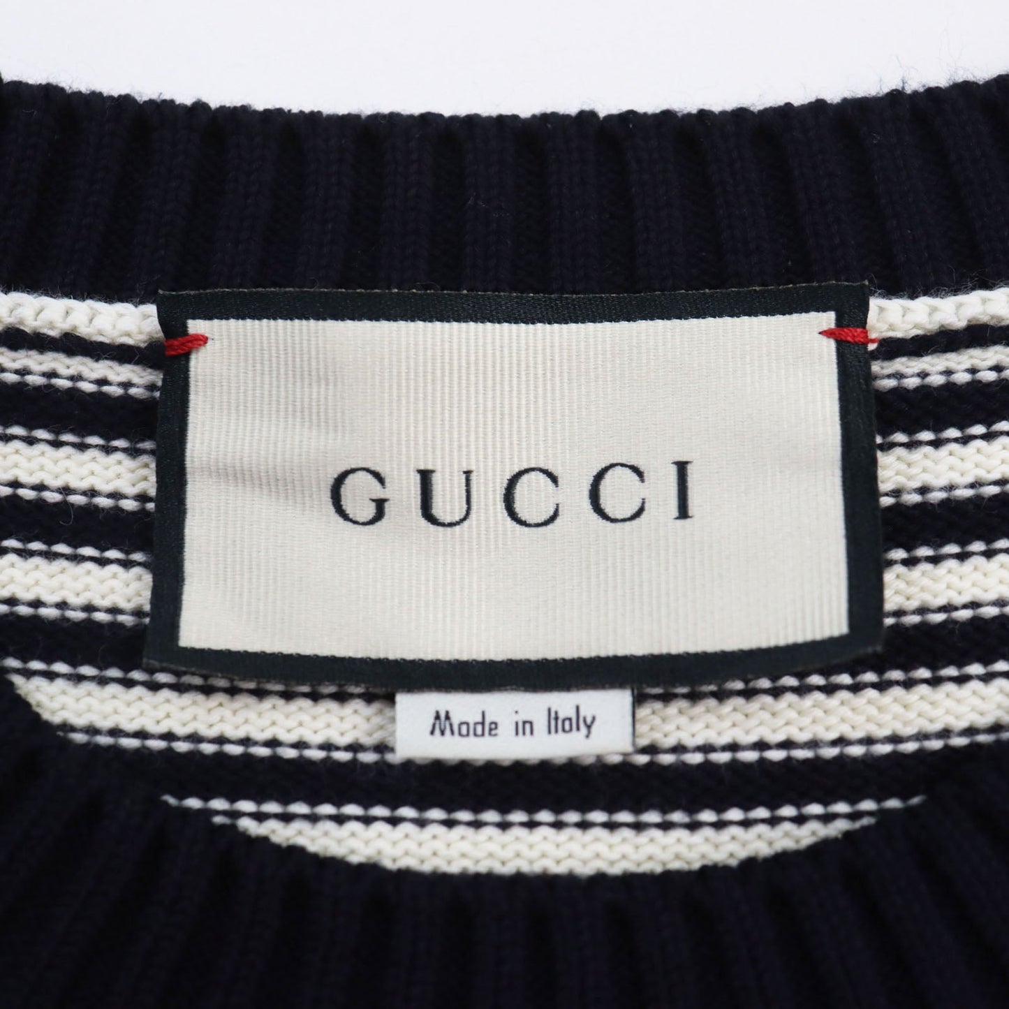 Luxury Gucci Trending 2025 Cotton GG Jacquard Pullover Sweater Navy M