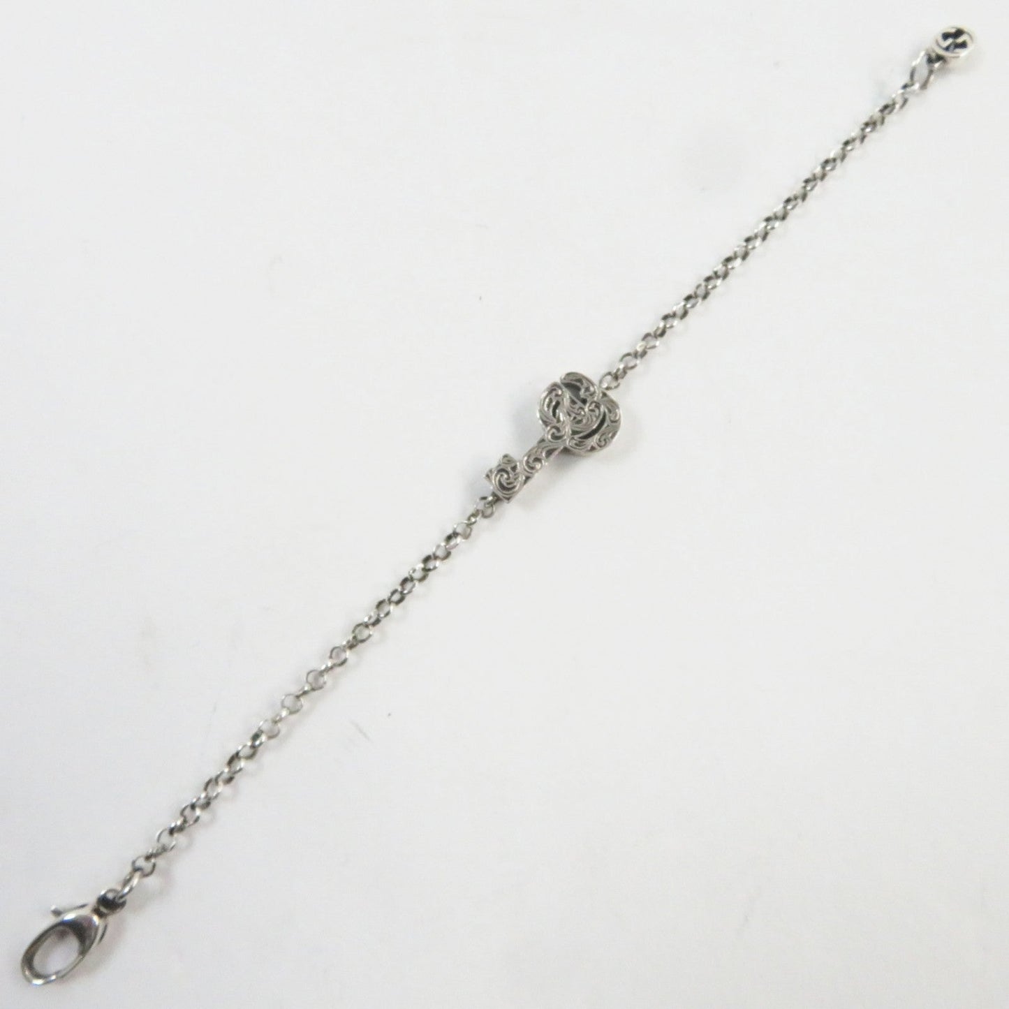 Luxury Gucci Trending 2025 Silver Arabesque Key Bracelet AG925