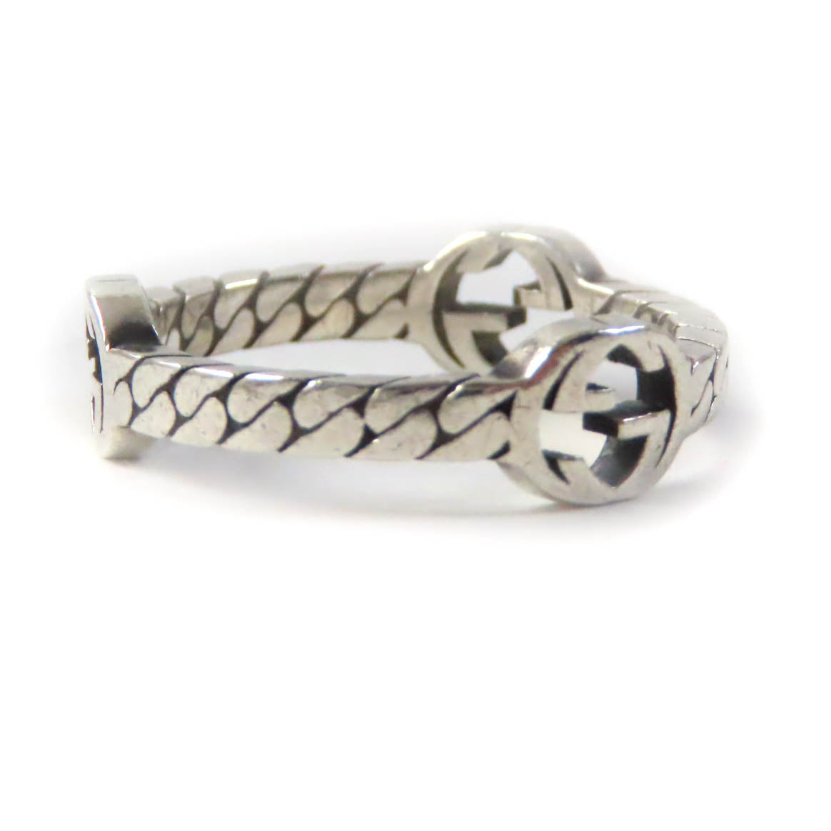 Luxury Gucci Trending 2025 Interlocking G Ring AG925 Silver