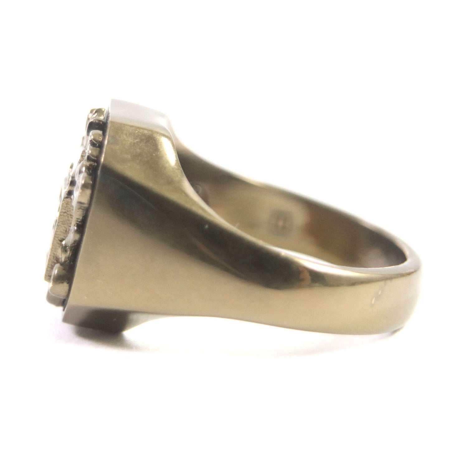 Luxury Gucci Trending 2025 Crest Interlocking G Ring Gold 15