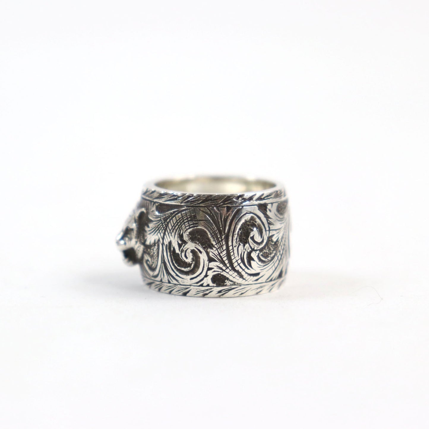 Luxury Gucci Trending 2025 Silver Cat Head Ring 433573