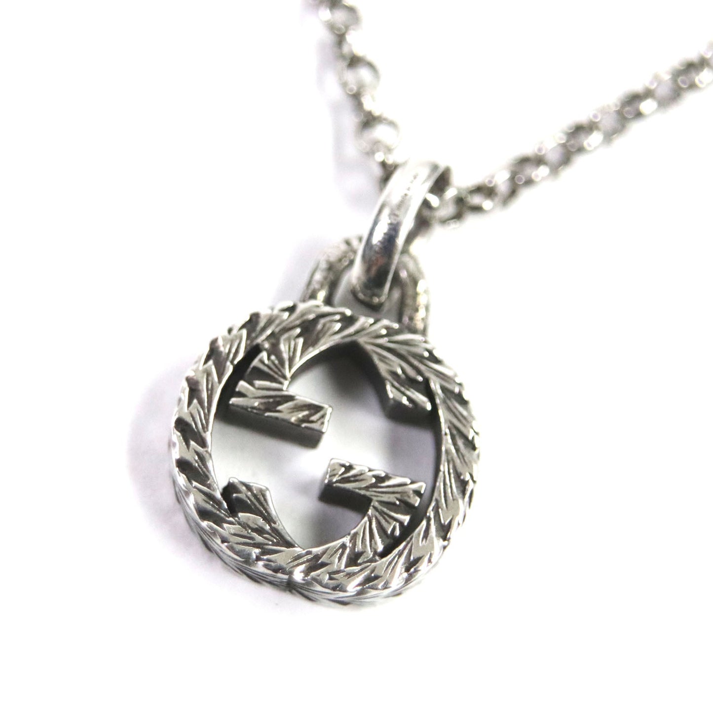 Luxury Gucci Trending 2025 Arabesque Interlocking G Necklace Silver
