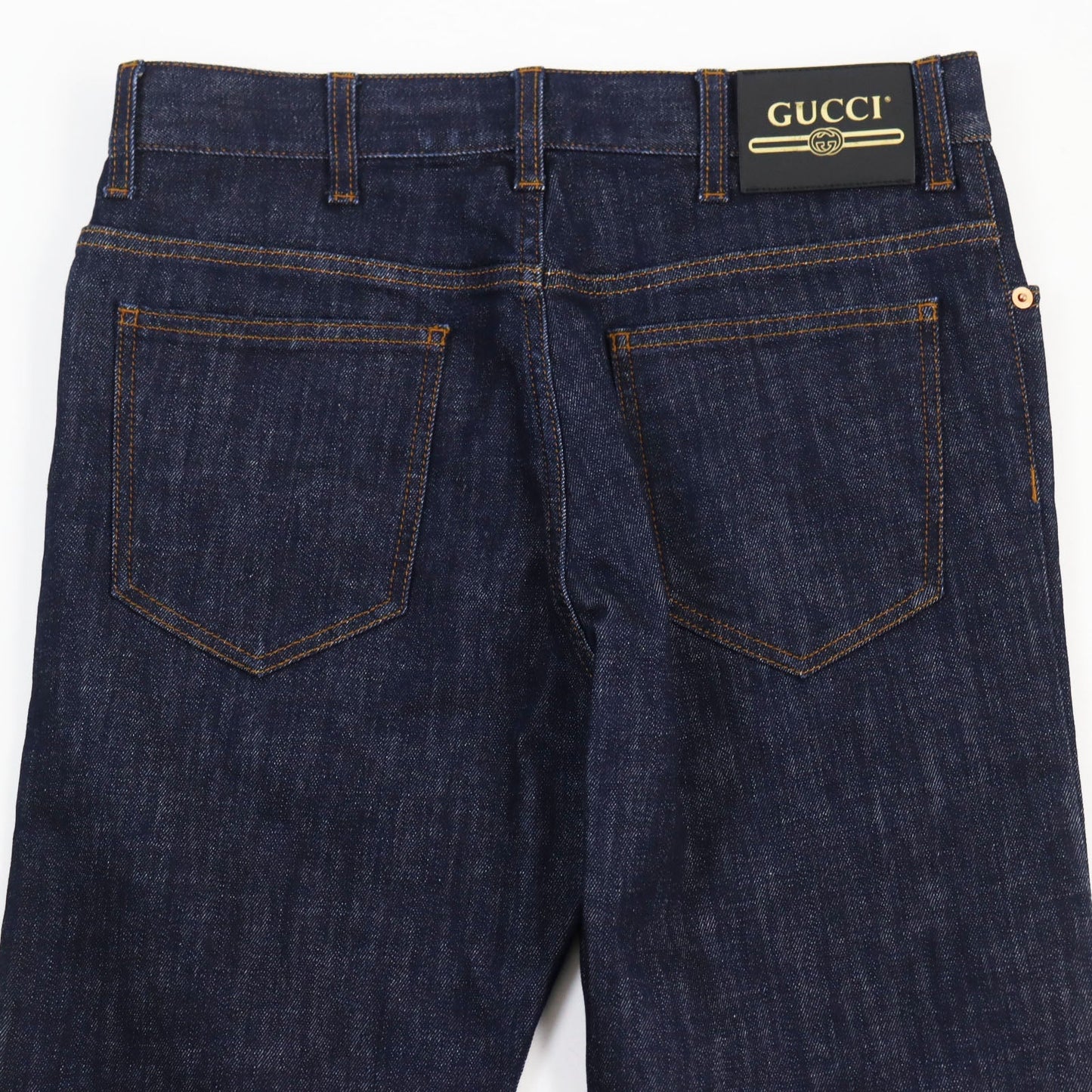 Luxury Gucci Trending 2025 Denim Pants Indigo Blue 32