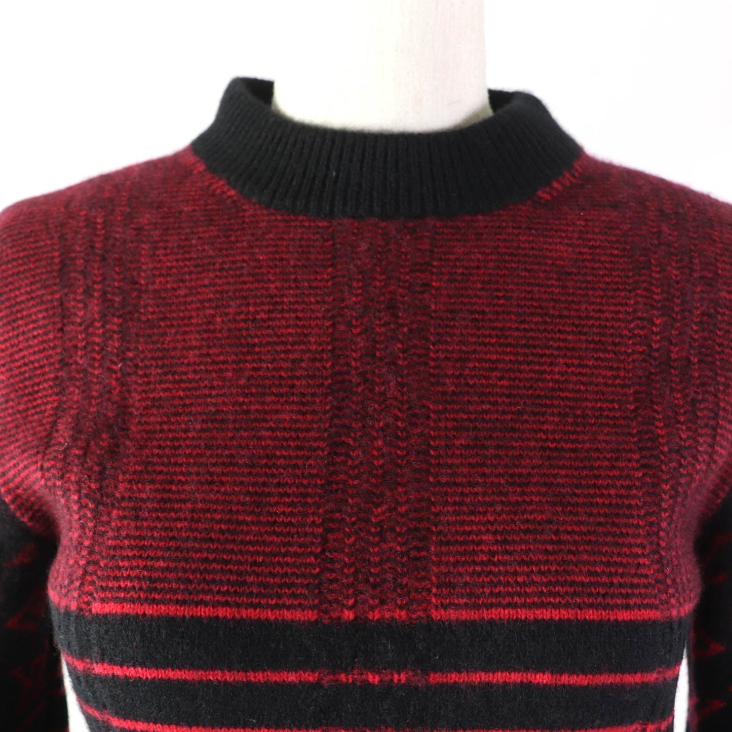 LOUIS VUITTON knit FJKL08XZN cashmere Red black S