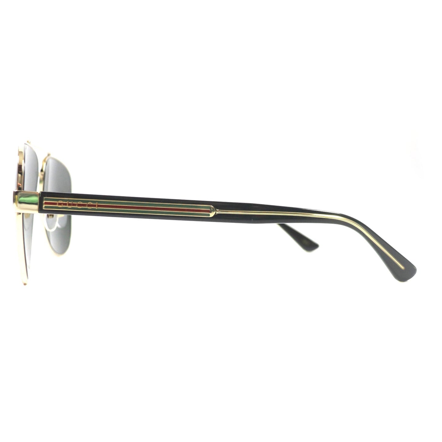 Luxury Gucci Trending 2025 GG0528S Green Aviator Sunglasses