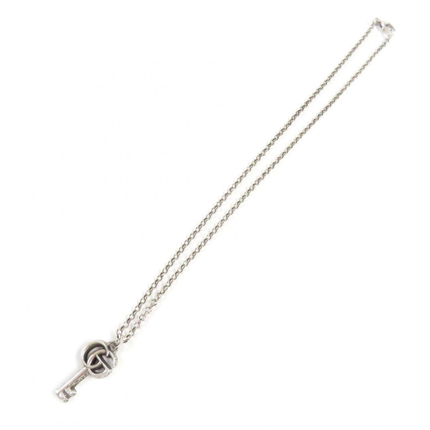 Luxury Gucci Trending 2025 AG925 Double G Key Necklace Silver