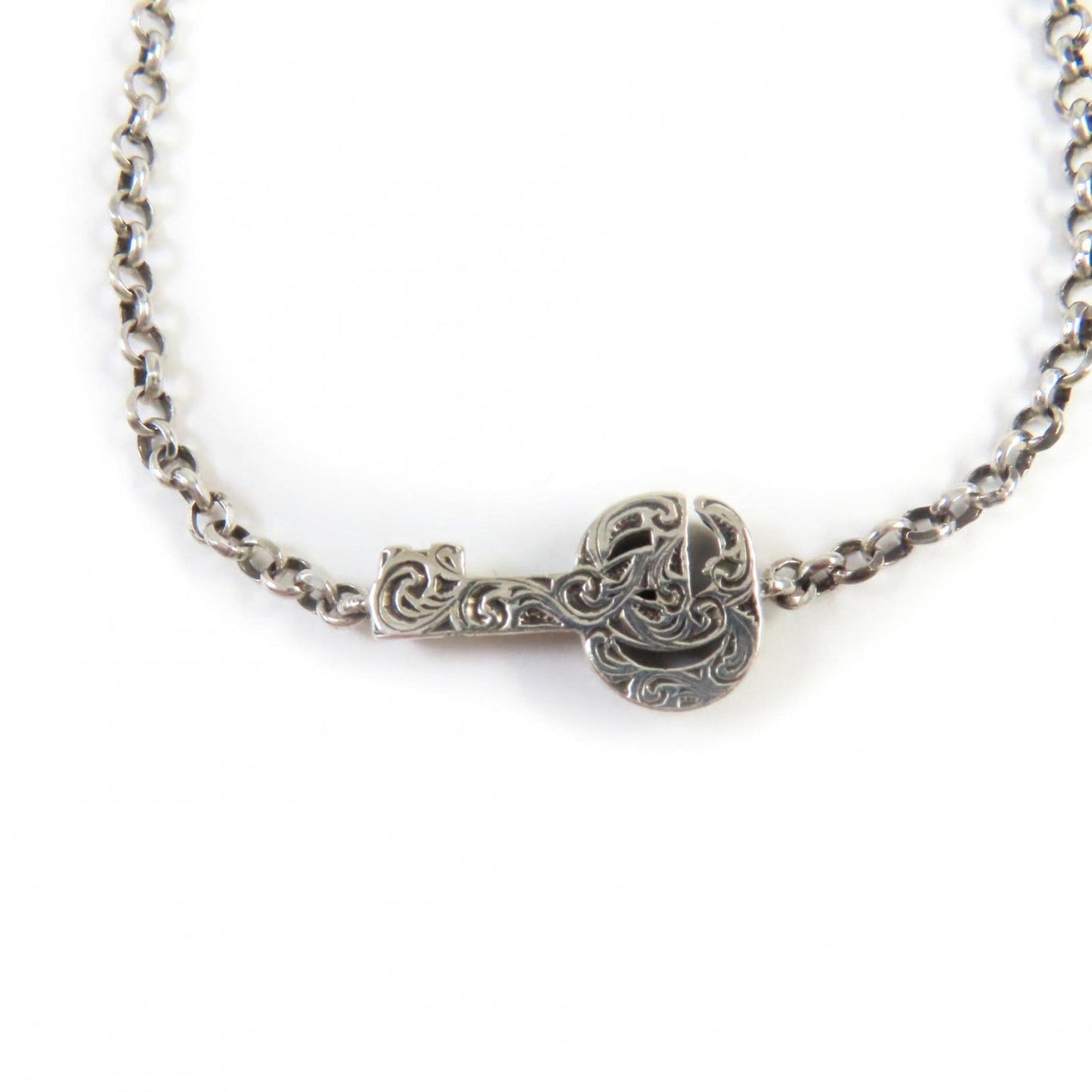 Luxury Gucci Trending 2025 AG925 Double G Key Bracelet Silver