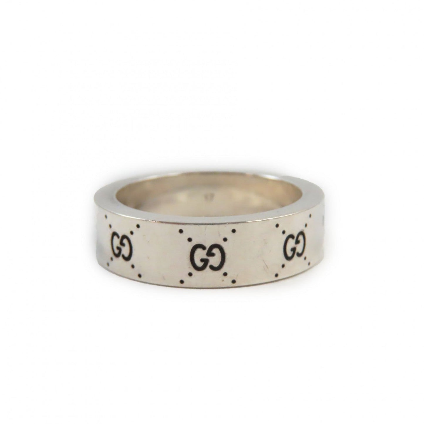 Luxury Gucci Trending 2025 Silver Ring Interlocking G Trefoil Logo