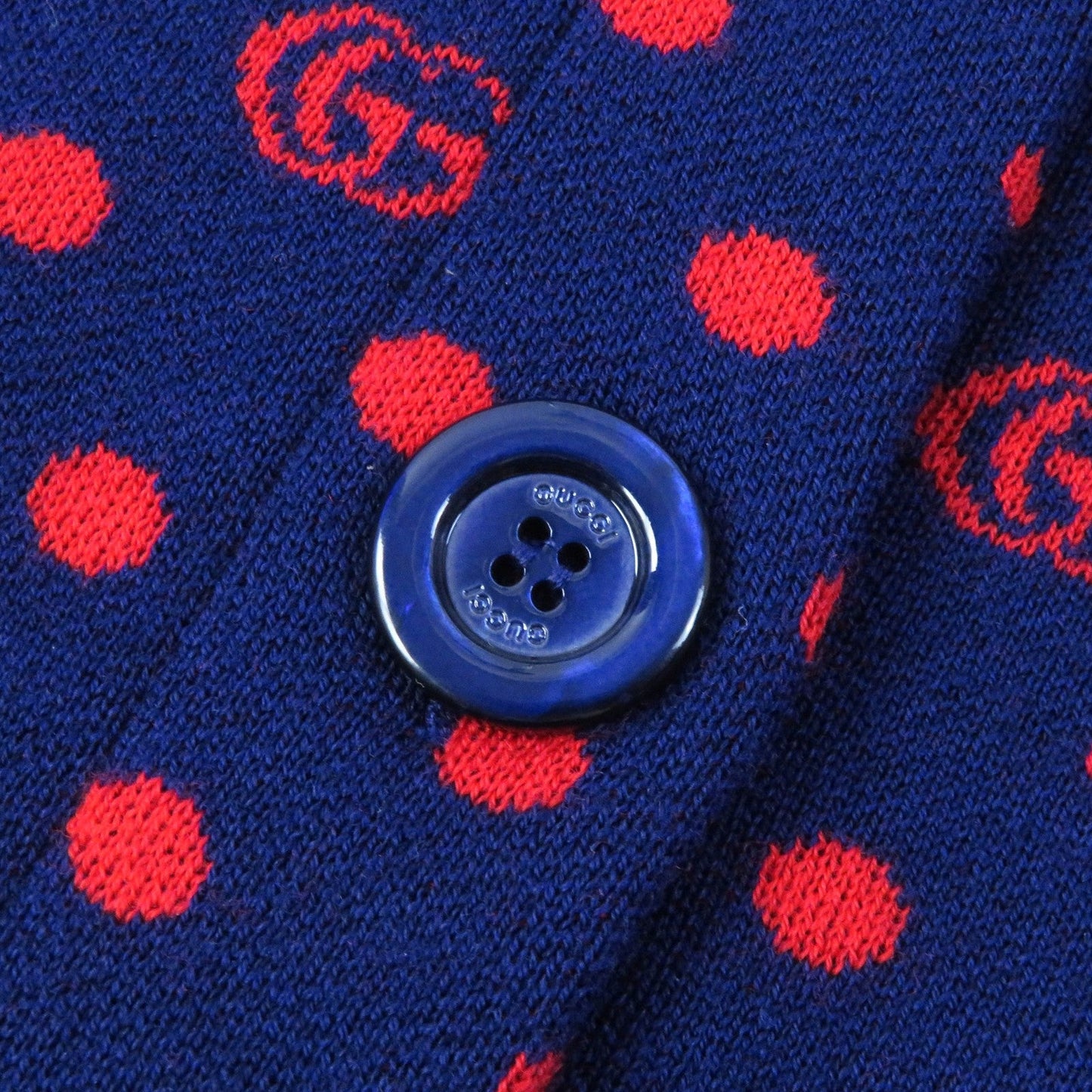 Luxury Gucci Trending 2025 Wool Dot Pattern Logo Cardigan