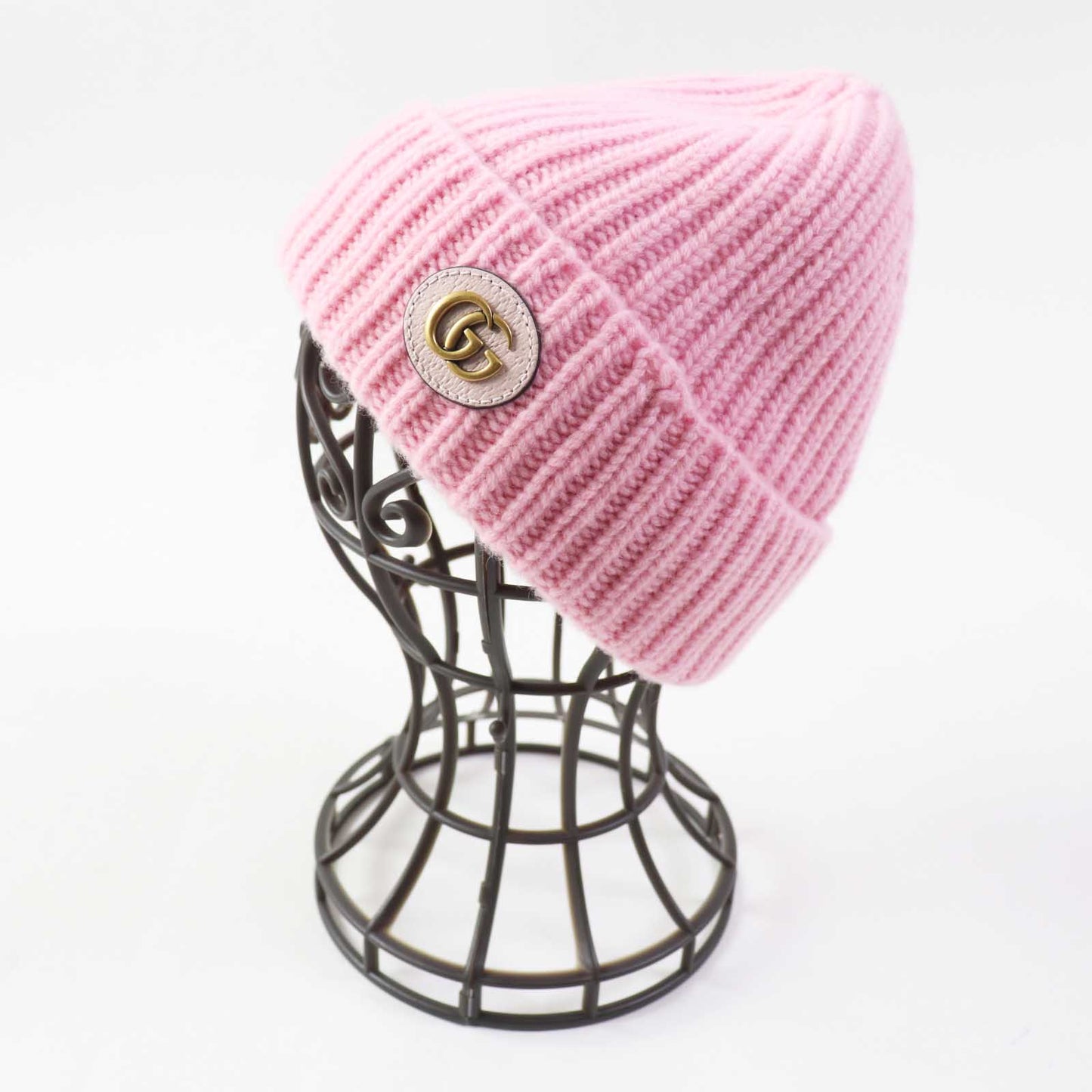 Luxury Gucci Trending 2025 Wool Cashmere Leather Knit Hat Women