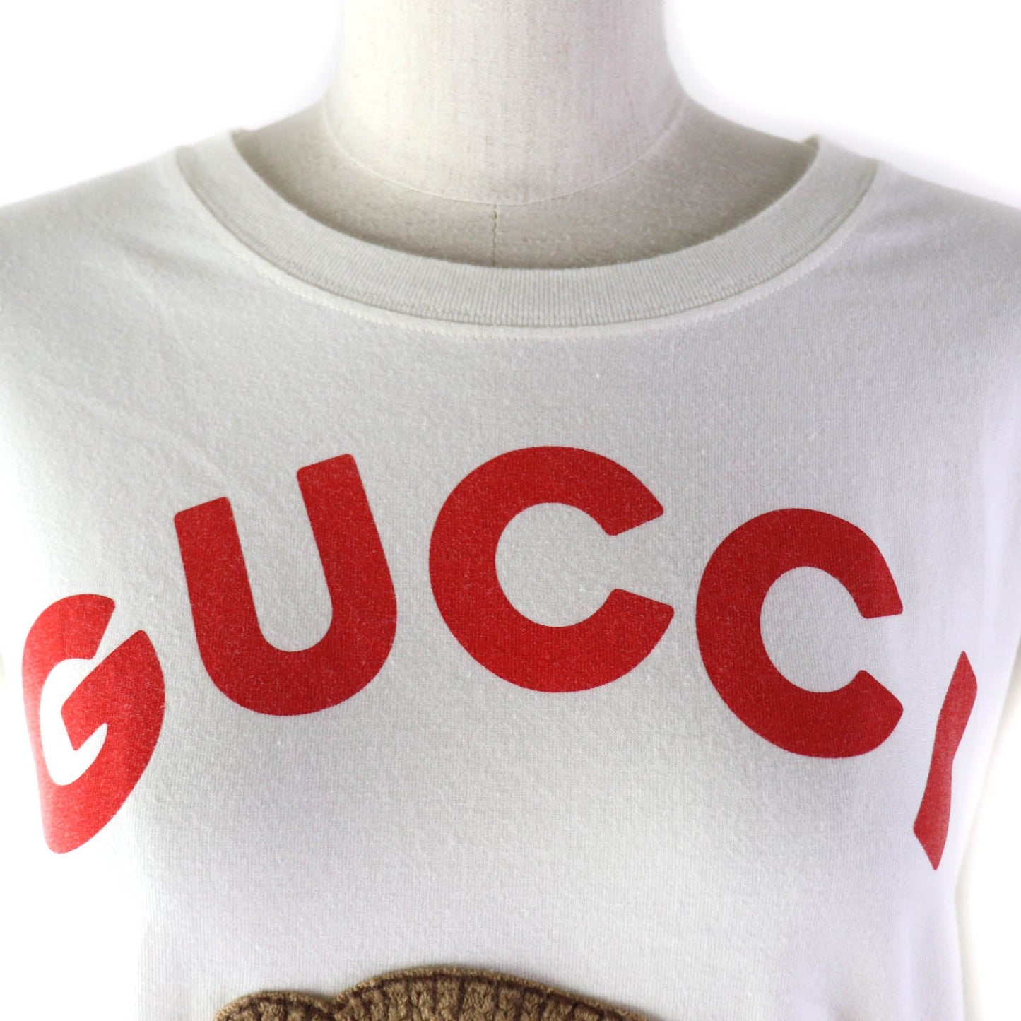 Luxury Gucci Trending 2025 Teddy Bear Patch T-Shirt XS