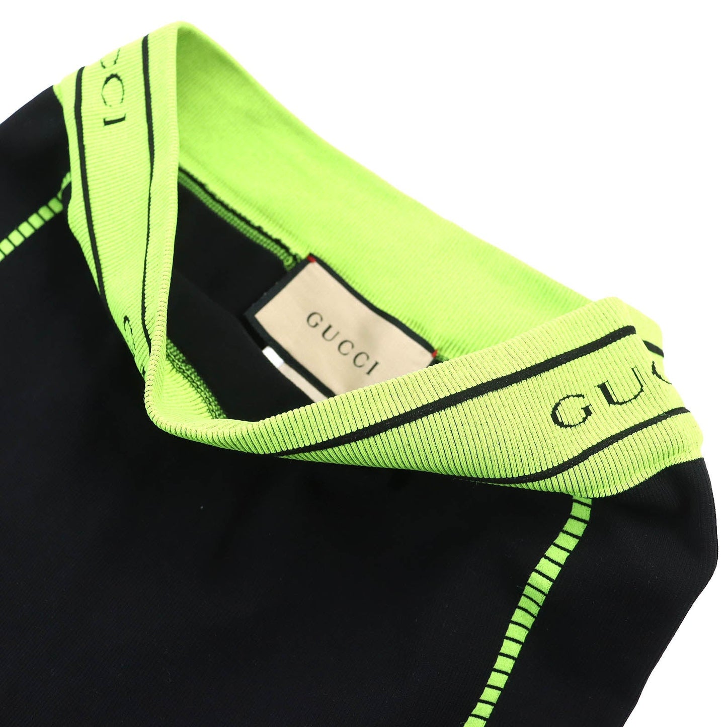 Luxury Gucci Trending 2025 Nylon Polyurethane Logo Leggings Black S