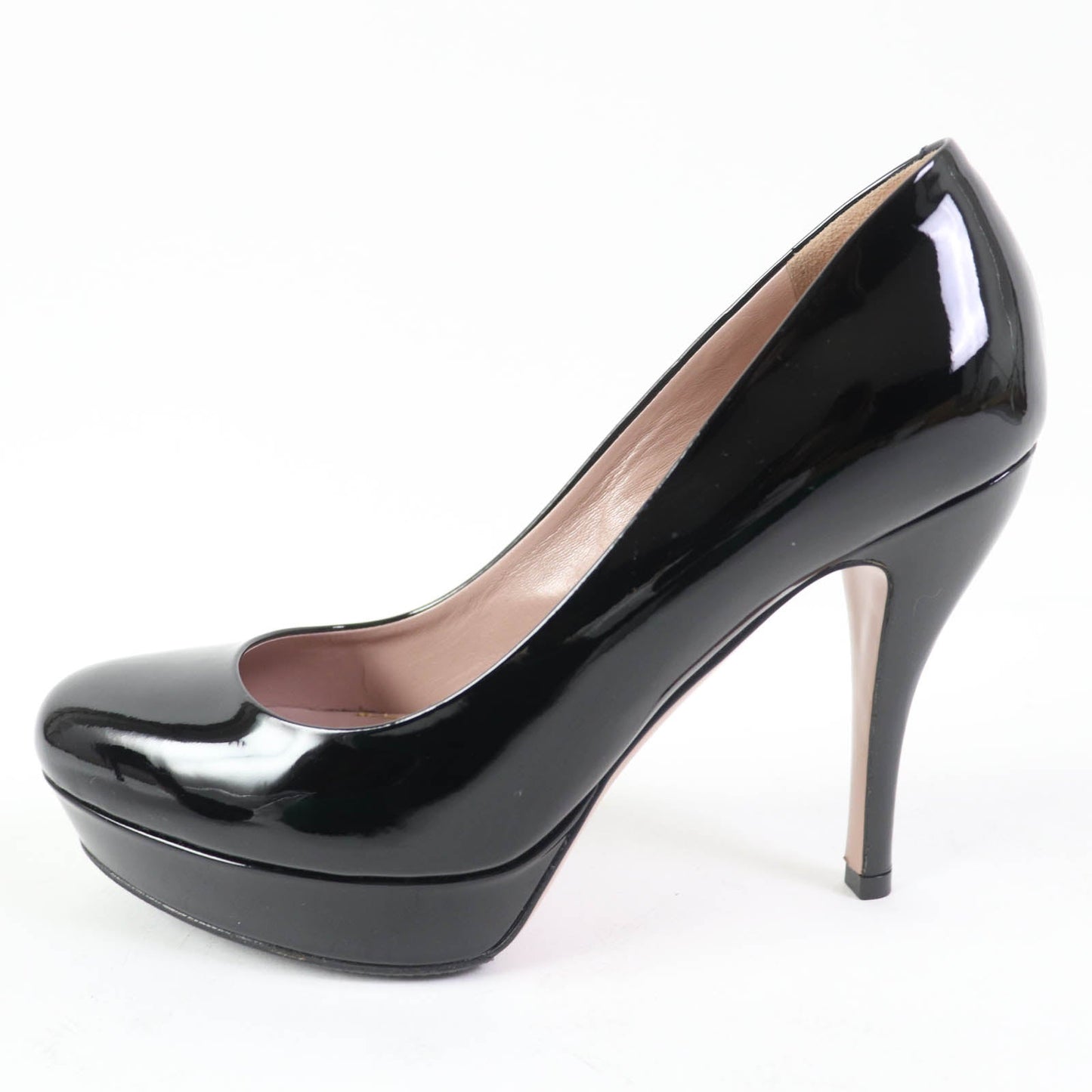 Luxury Gucci Trending 2025 Patent Leather Pumps Black 35.5