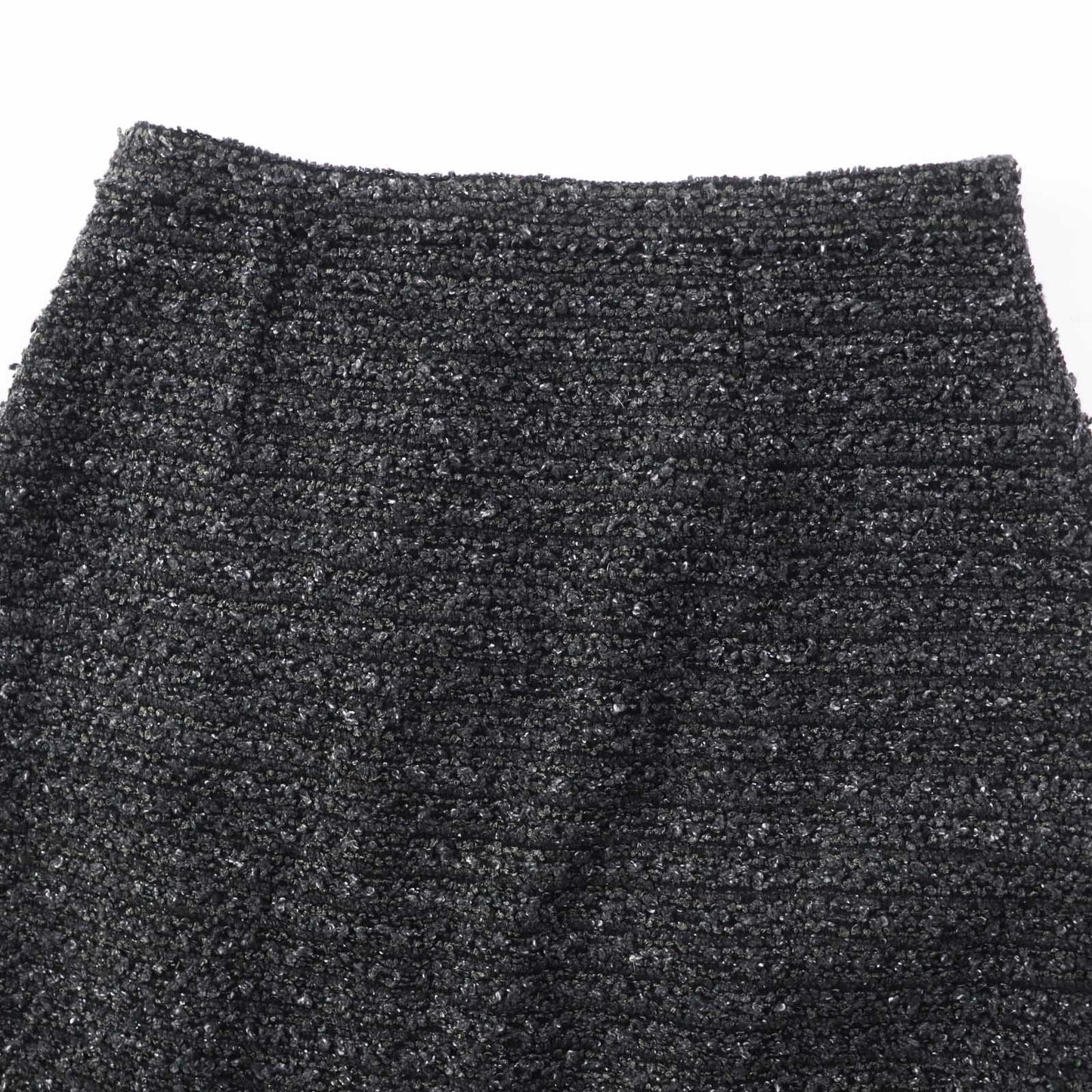 Luxury Gucci Trending 2025 Tweed Skirt Dark Gray Black 38 Women