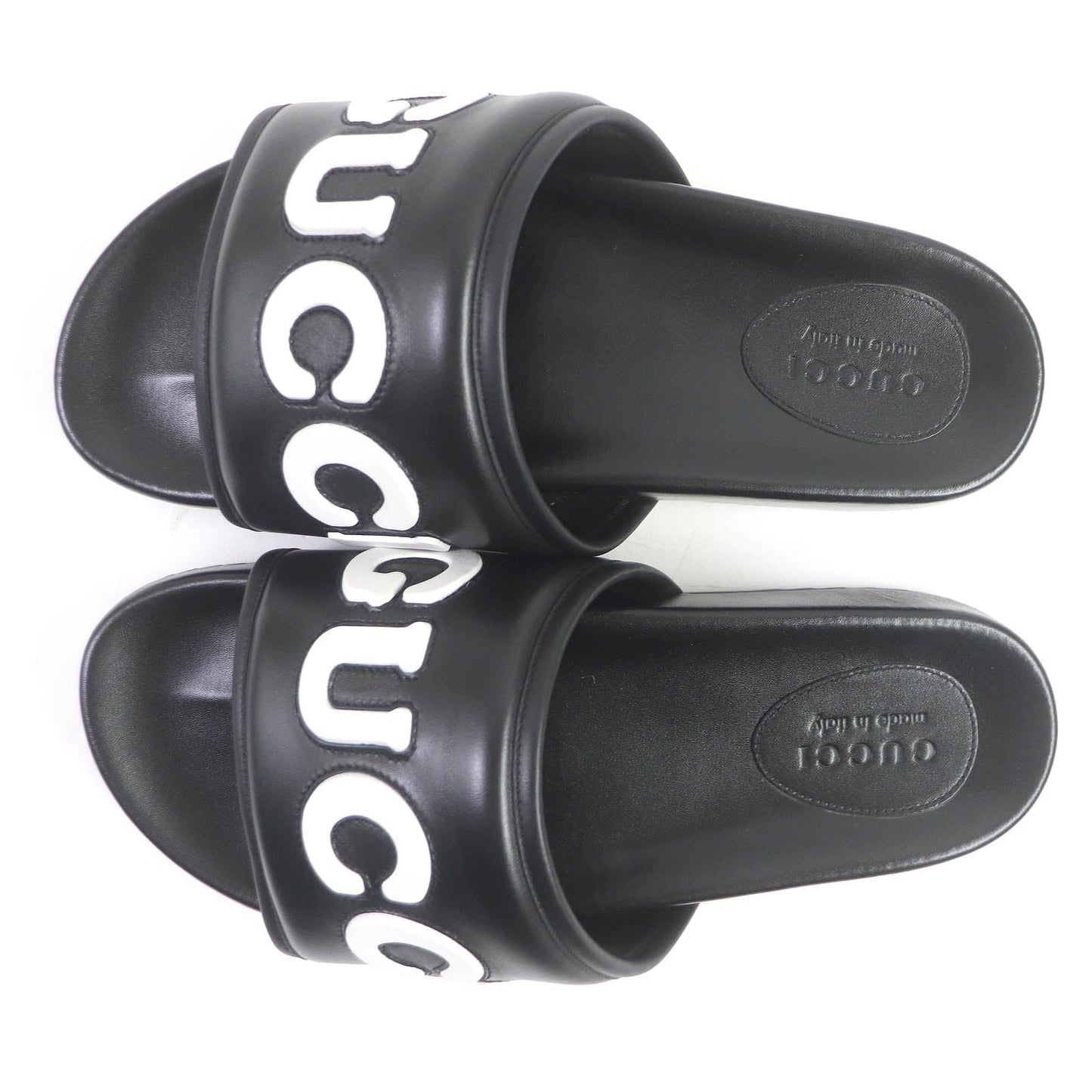 Luxury Gucci Trending 2025 Logo Slide Shower Sandals Black