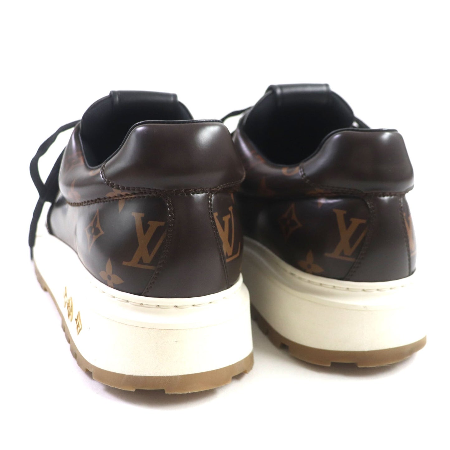 LOUIS VUITTON sneakers Main: Leather Dark brown Abyss Line mens 8