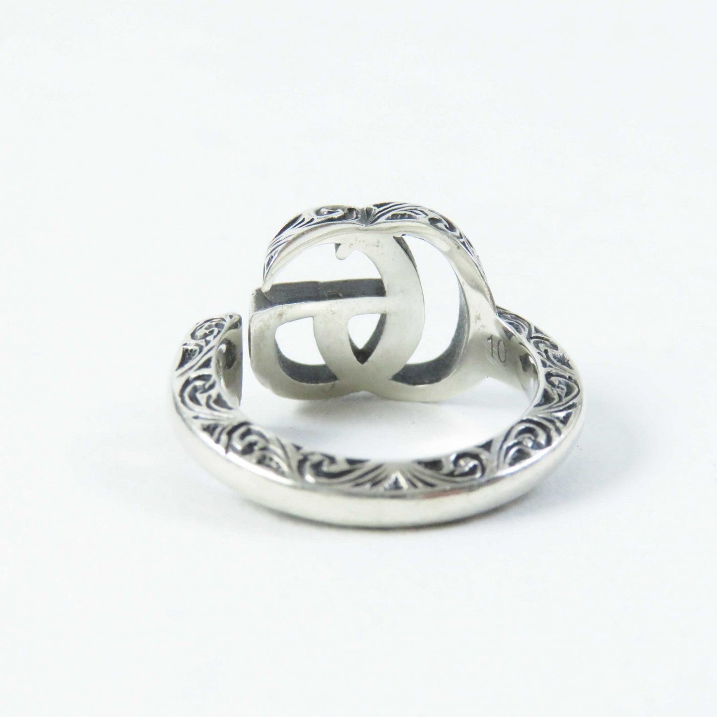 Luxury Gucci Trending 2025 AG925 Double G Key Ring Arabesque