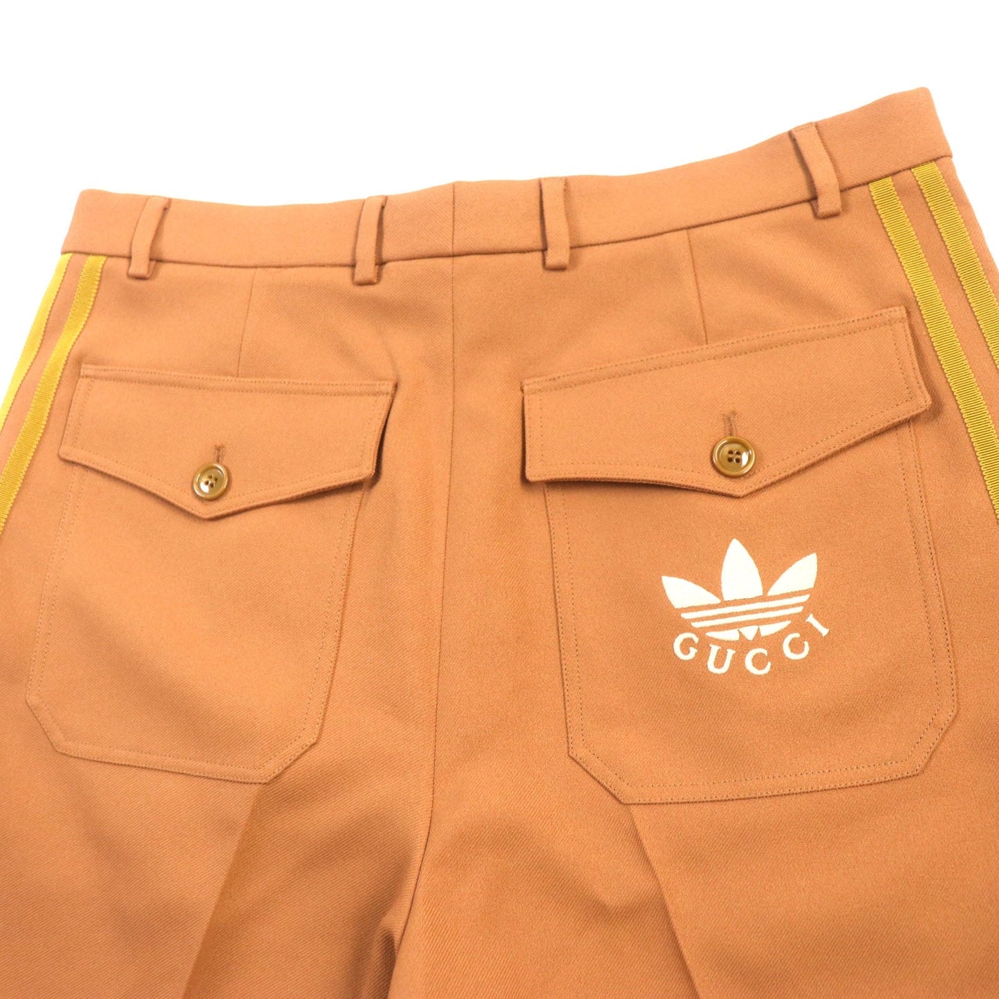 Luxury Gucci Trending 2025 Adidas Polyester Logo Shorts Brown