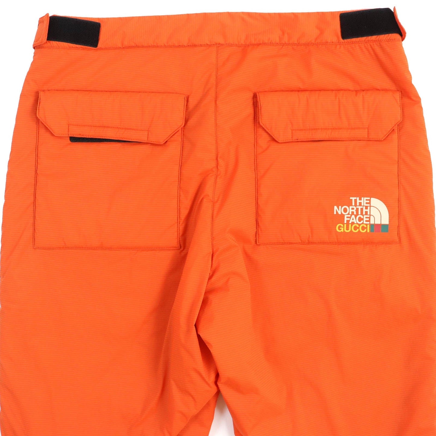 Luxury Gucci Trending 2025 The North Face Logo Padded Cargo Pants Orange L