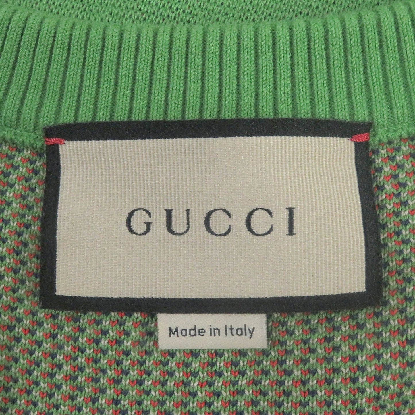 Luxury Gucci Trending 2025 GG Logo Argyle V-Neck Knit Gilet Green S