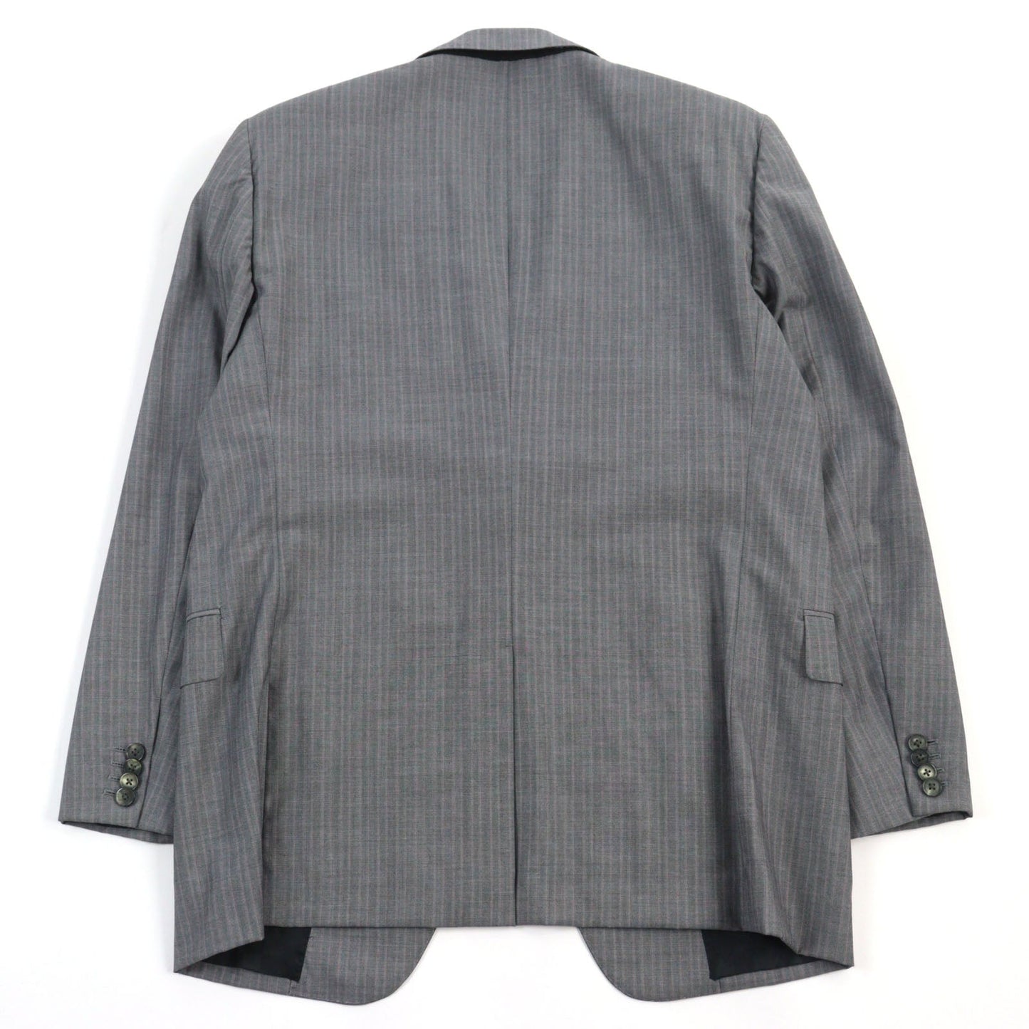 LOUIS VUITTON suit wool Grey Stripe Pattern 52