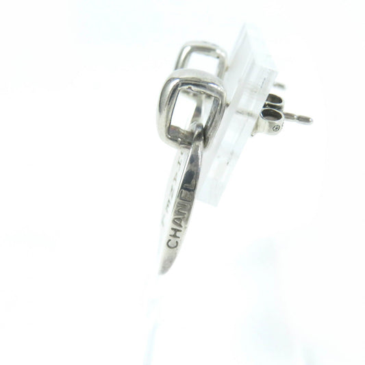 Chanel Silver Oval Earrings SV925