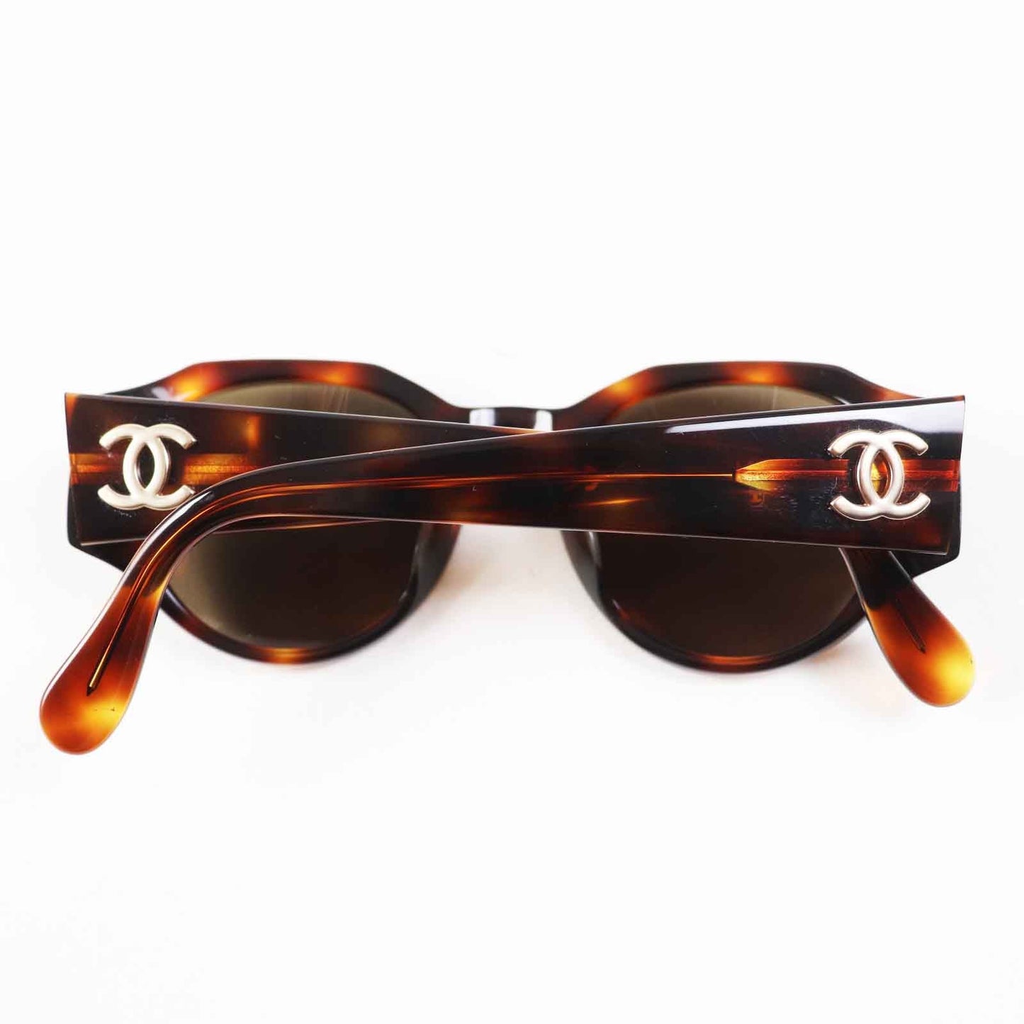 Chanel COCO Mark Tortoiseshell Sunglasses