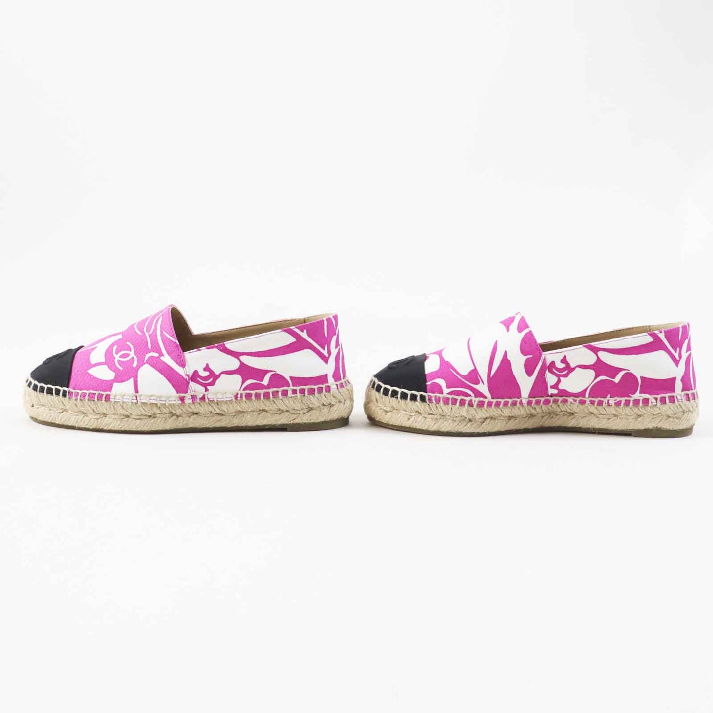 Chanel COCO Mark Espadrilles Canvas Jute 36
