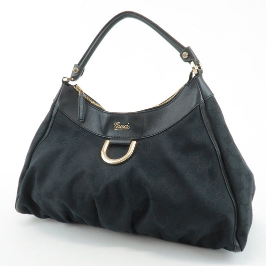 Luxury Gucci Trending 2025 Abbey GG Canvas Leather One Shoulder Bag Black 189833