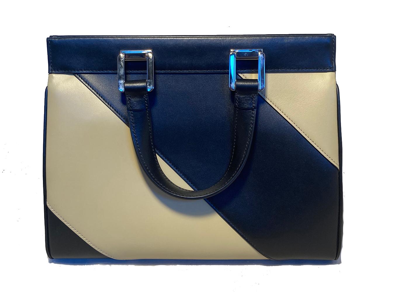 Luxury Gucci Trending 2025 Zumi Shibuya Black and Tan Medium Top Handle Bag