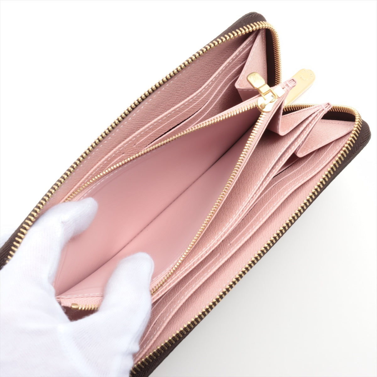 Louis Vuitton Monogram Wallet M41894 Rose Valerie Round Zip Wallet