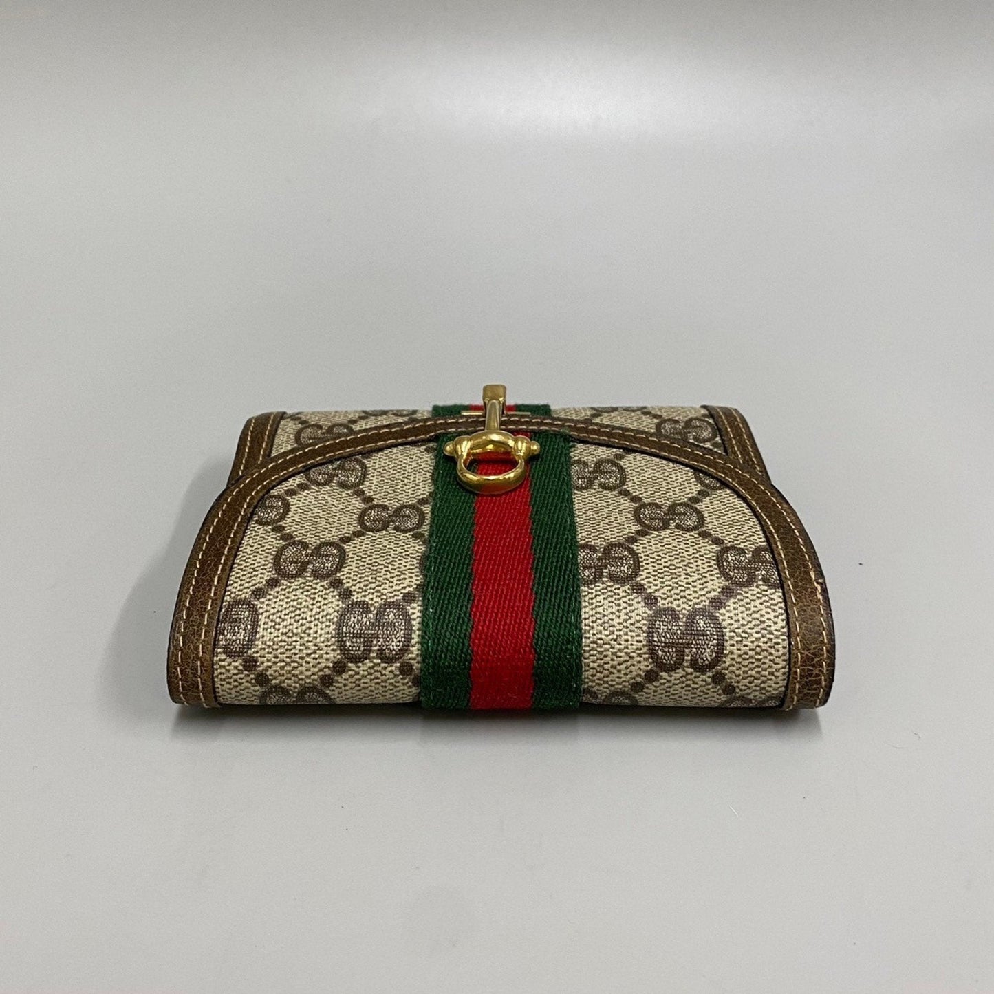 Luxury Gucci Trending 2025 Horsebit Canvas Wallet ()