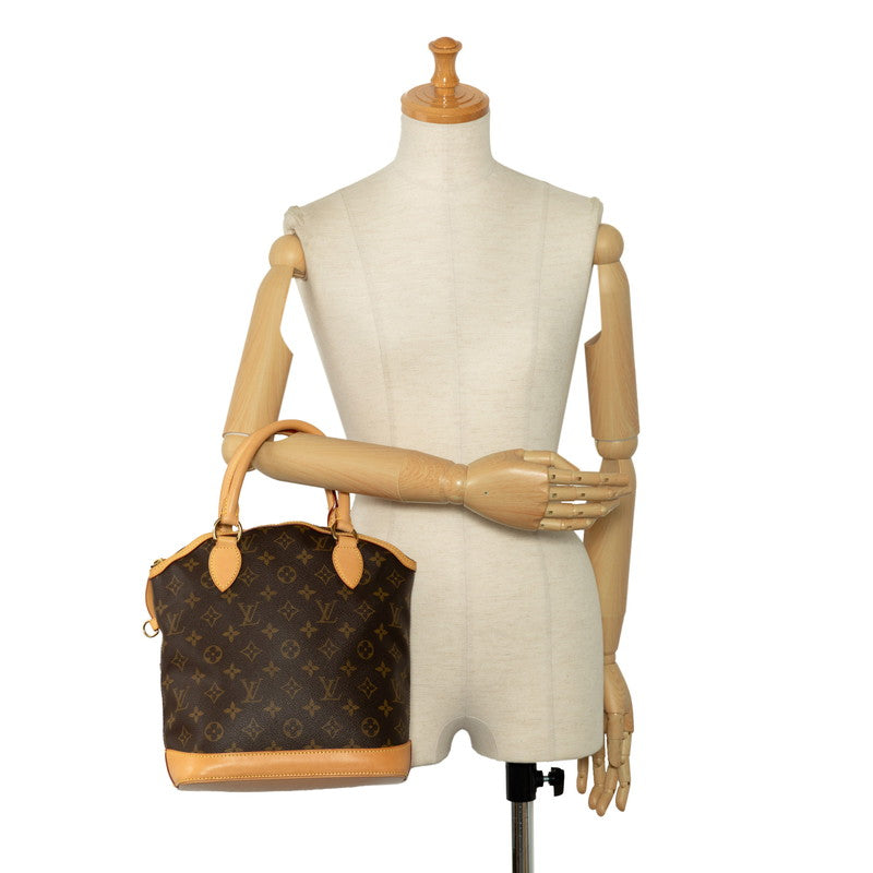 Louis Vuitton Monogram Locket Handbag M40102 Brown PVC Leather Louis Vuitton