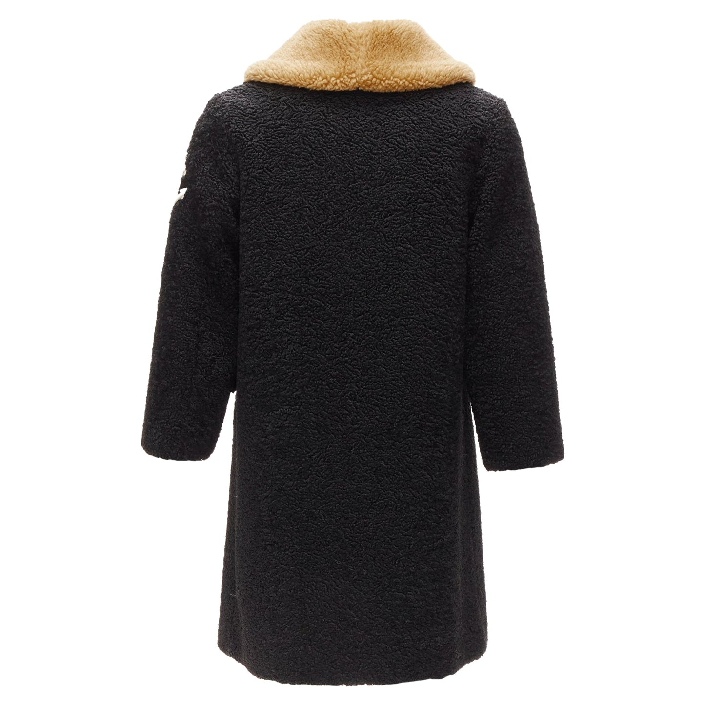 Gucci Kids Anchor Knots Faux Shearling Teddy Coat