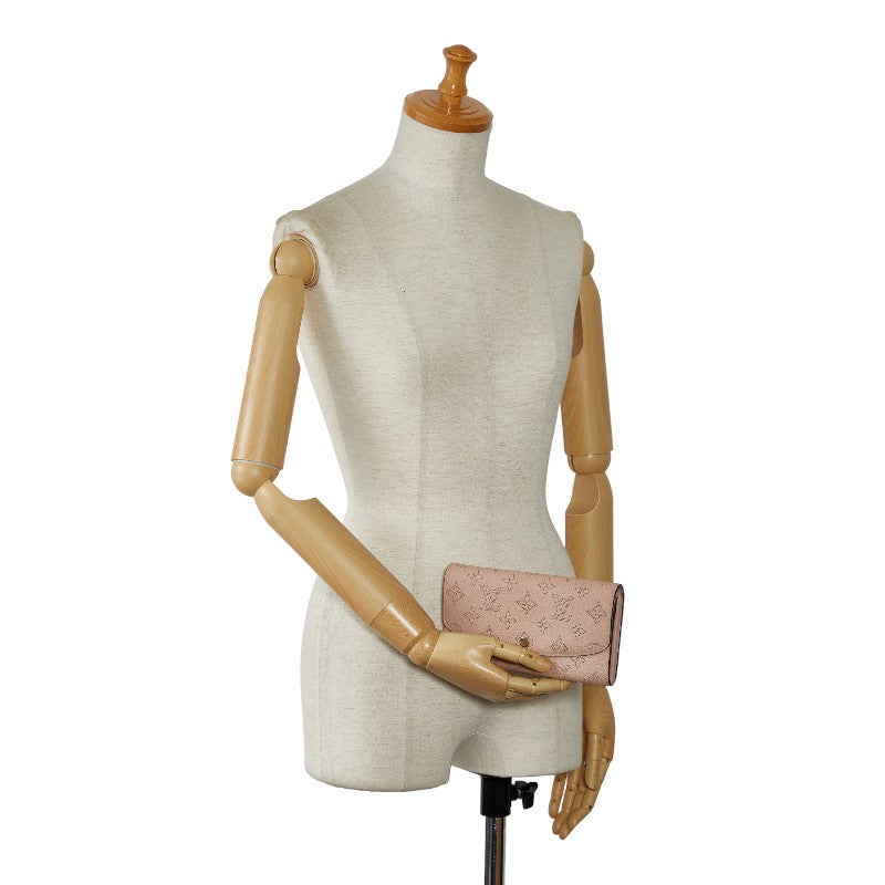 Louis Vuitton Monogram Machina Portefolio Iris Long Wallet M60145 Magnolia Pink Leather Louis Vuitton