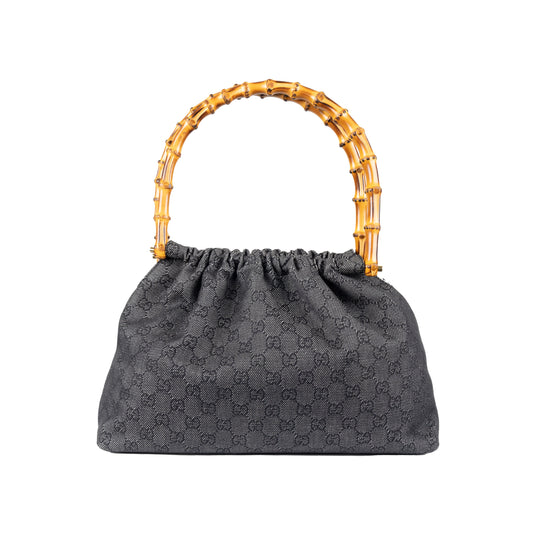 Luxury Gucci Trending 2025 Denim GG Canvas Bamboo Handbag - '10s