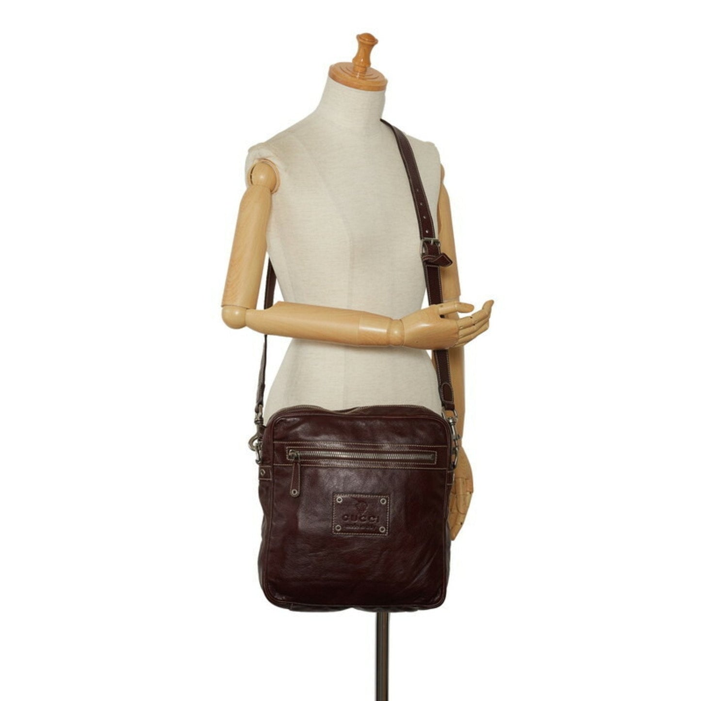 Gucci Abbey Leather Shoulder Bag ()