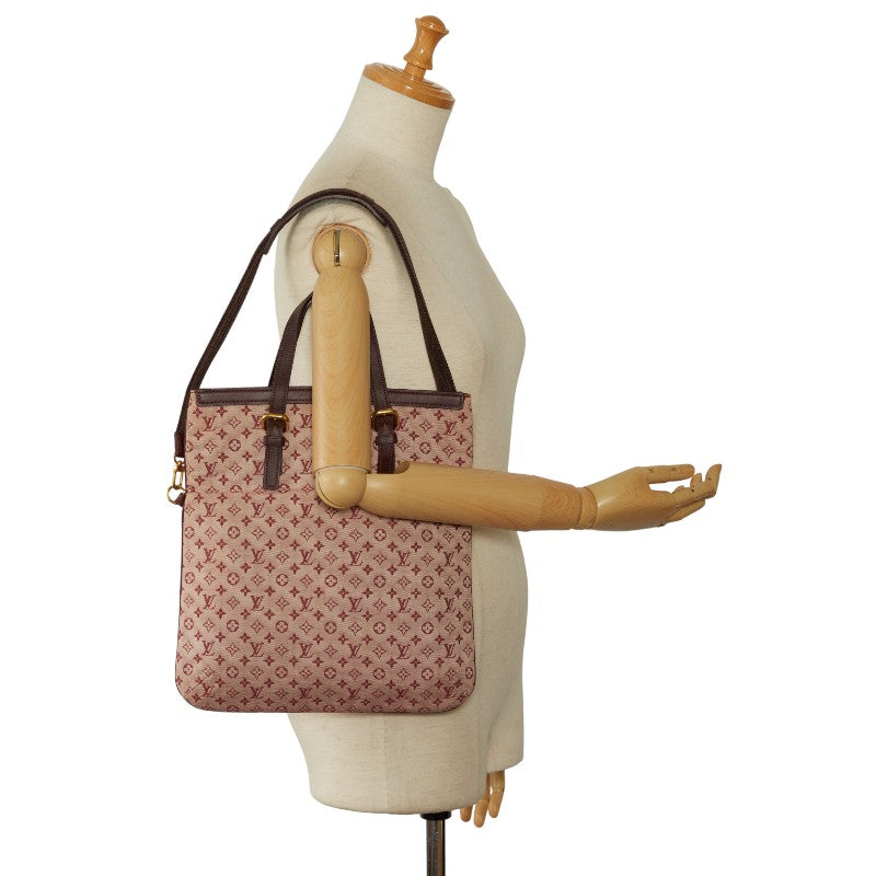 Louis Vuitton Monogram Mini French Tote Bag 2WAY M92210 Cherry Pink Linen Leather Louis Vuitton