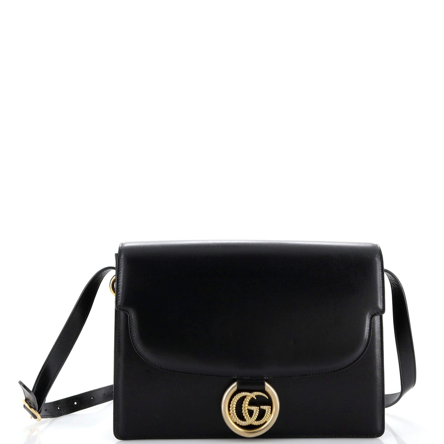 Luxury Gucci Trending 2025 GG Ring Shoulder Bag Leather Medium