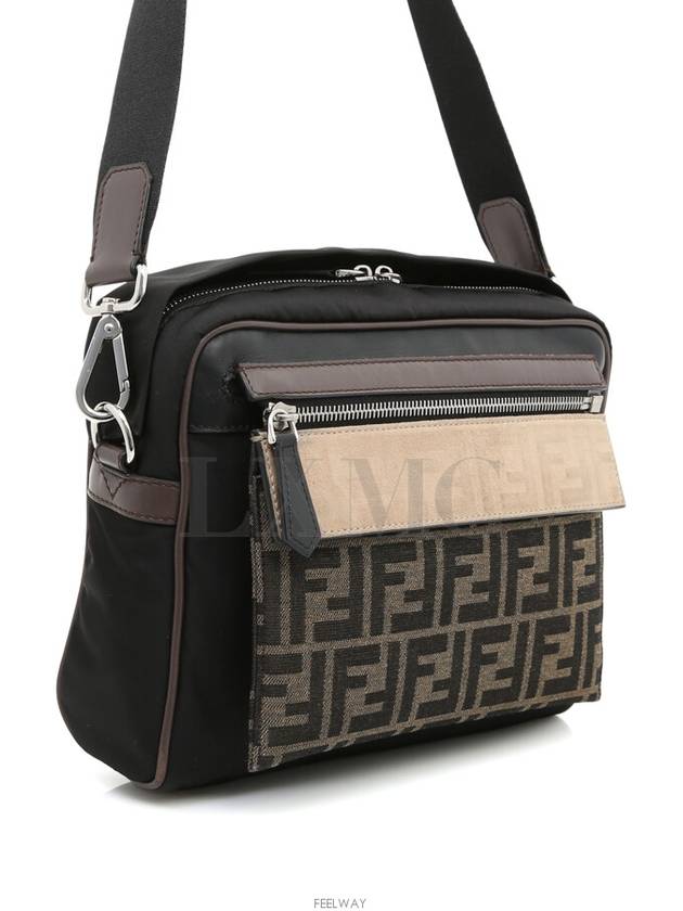 Luxury Fendi FF East West Black Cross Bag 7VA487 Camera