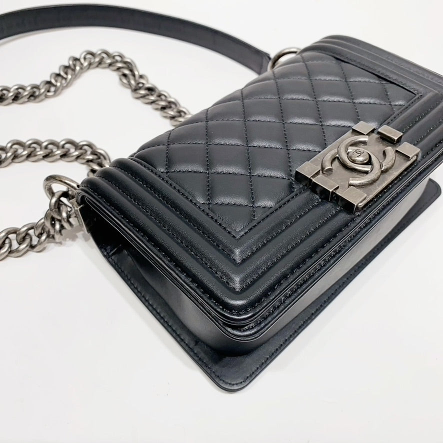 No.4273-Chanel Calfskin Small Boy 20cm