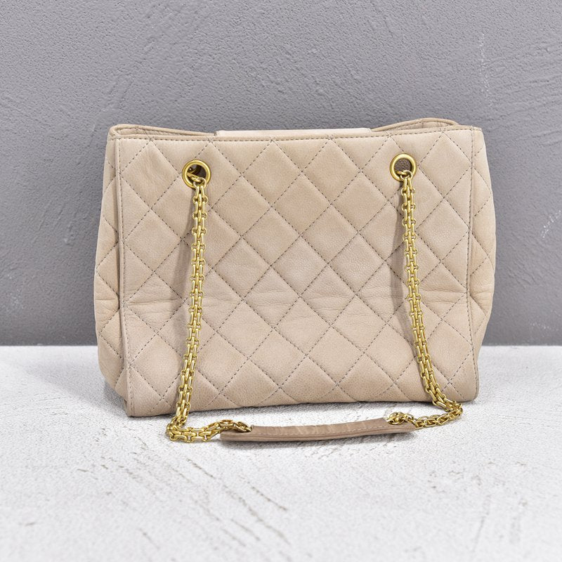 Luxury Chanel Reissue Quilted Caviar Chain Tote Bag