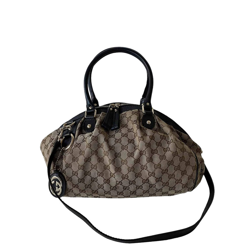 Luxury Gucci Trending 2025 GG Canvas Sukey Tote Bag