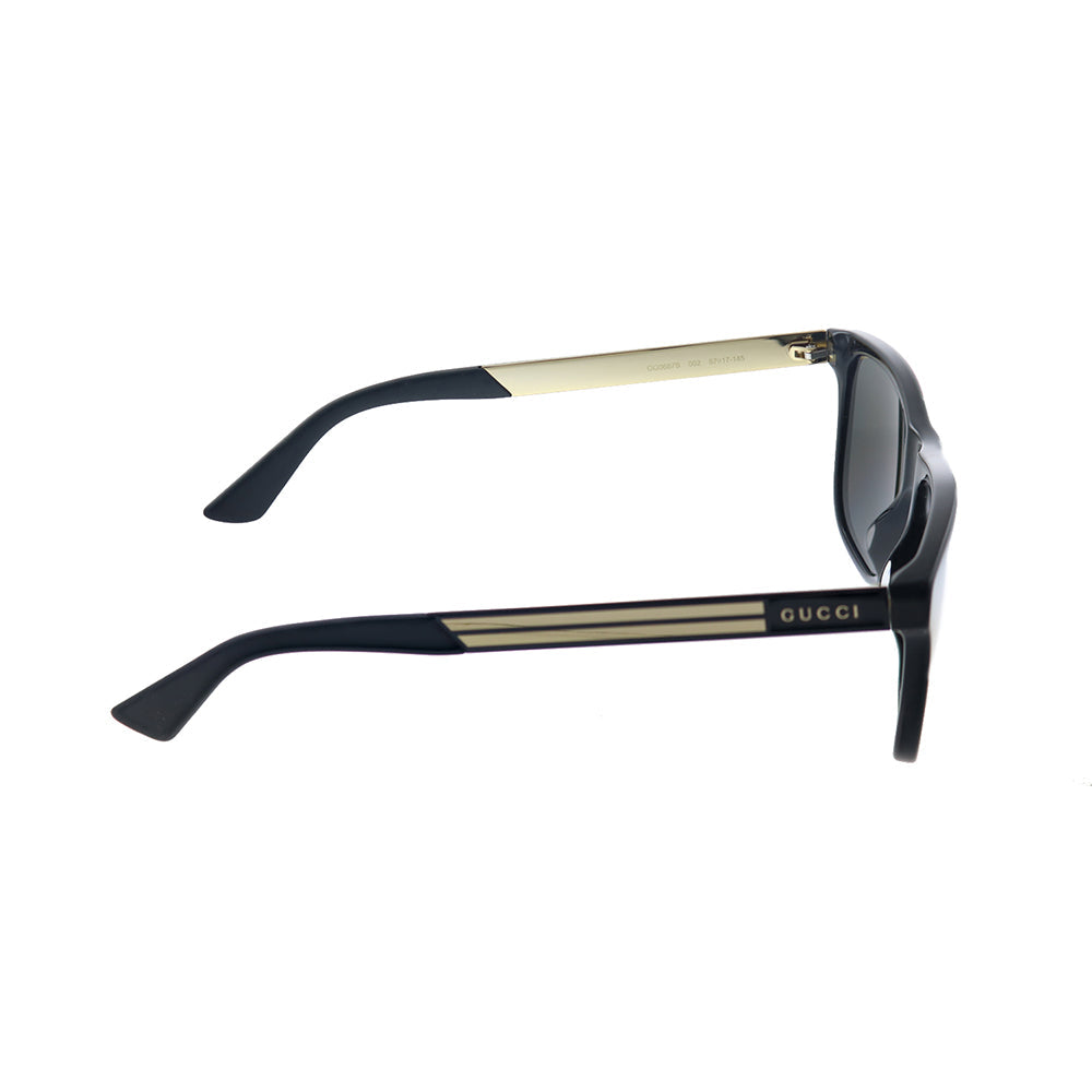 Gucci GG 0687S 002 Unisex Rectangle Sunglasses
