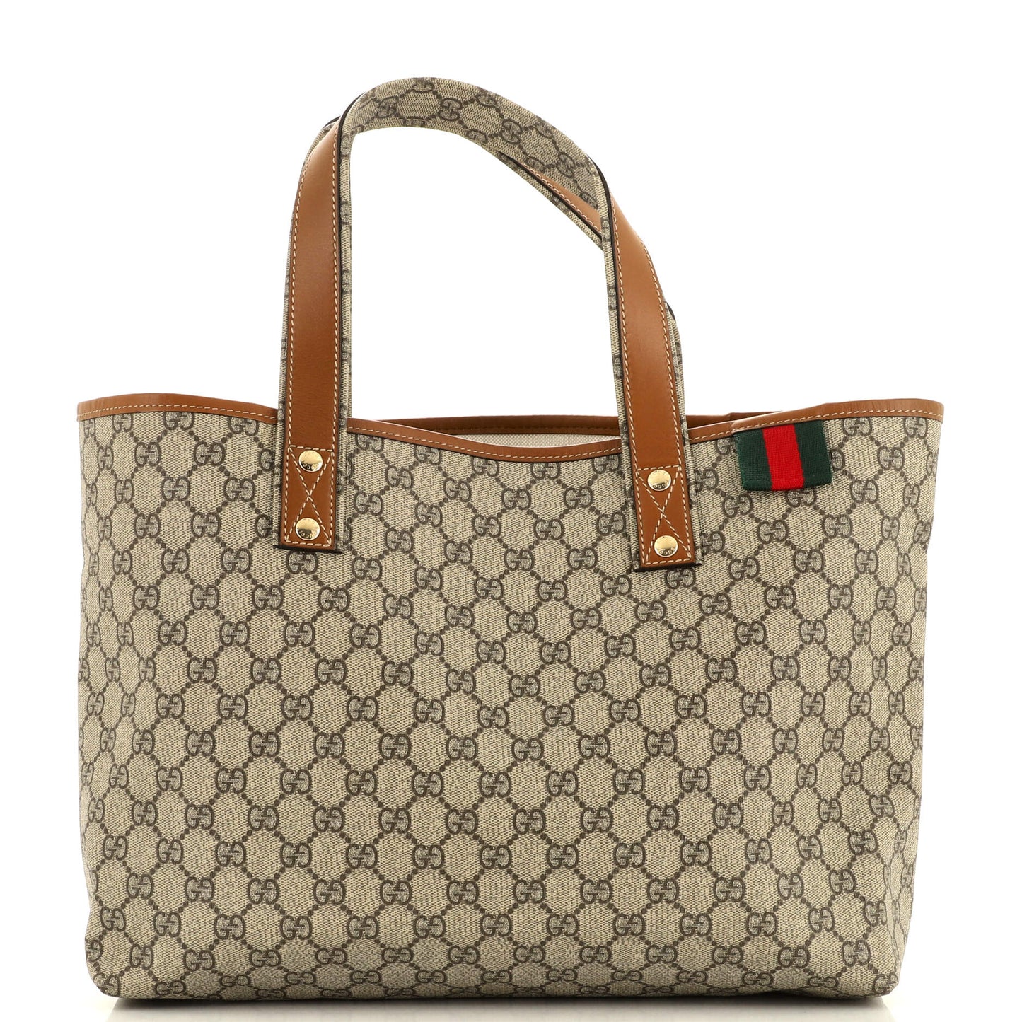 Luxury Gucci Trending 2025 Web Loop Tote GG Coated Canvas Medium