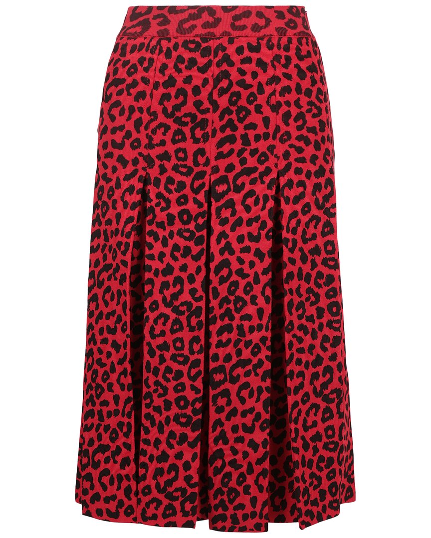 Luxury Gucci Trending 2025 Leopard Silk-Blend Skirt