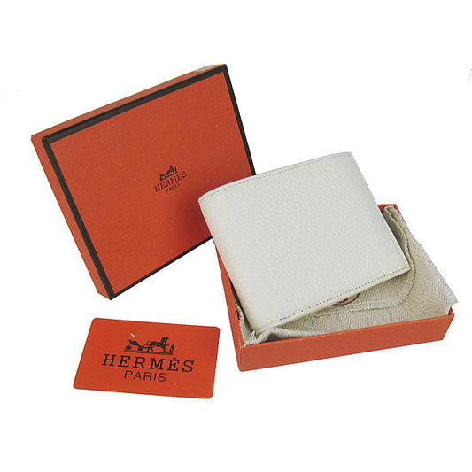 Luxury Hermes Wallet H014 Cow Leather Beige