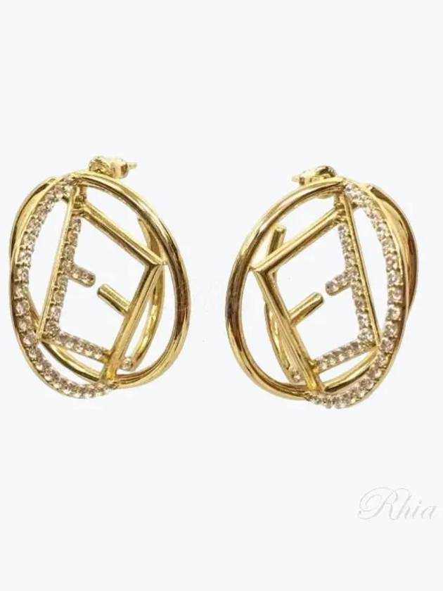 Luxury Fendi Women's F Is Luxury Fendi Earrings Gold
